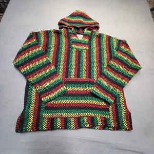 Baja Joe Hoodie Boys L Striped Mexican Drug Rug Long Sleeve - Picture 1 of 9