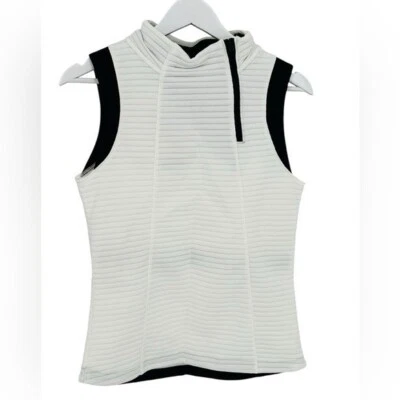Under Armour Vest XS White Black Trim Daytona UA Storm Cold Gear Cinch Waist NWT - Image 1 of 4
