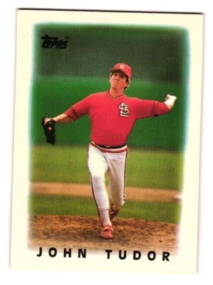 1986 Topps Mini League Leaders # 64 John Tudor St. Louis Cardinals - Image 1 of 2
