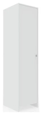 Home Seville 1 Door Wardrobe - White | White Bedroom Storage Single Door Unit