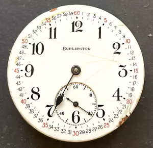 Antique 1923 Burlington Illinois 275 Pocket Watch Movement Good Balance 12s 21j - Picture 1 of 4
