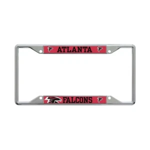 ATLANTA FALCONS MEGA LOGO 6"X12" METAL LICENSE PLATE FRAME NEW WINCRAFT 👀 🏈 - Picture 1 of 1