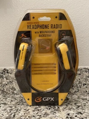 GPX Rugged Sports Headphone Radio AHP3610RSYEL Brand New Sealed RARE - Image 1 of 3