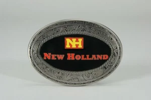 New Holland Logo Western Enamel Belt Buckle Speccast New Licensed - Picture 1 of 1