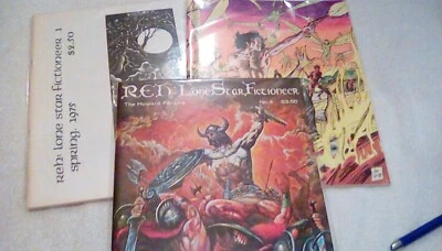 Robert E. Howard REH: Lone Star Fictioneer 1, 3 + 4 Fanzine - Image 1 of 4