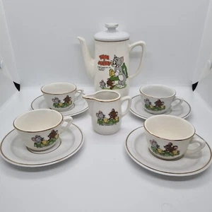 Vintage Tom And Jerry Pottery Tea Set 1989 By Playmakers - Picture 1 of 11