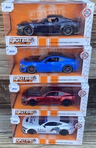 Juego de 4 JADA Bigtime Muscle Negro Azul Rojo + Ford Mustang Dark Horse 2024 1:24 - Imagen 1 de 5