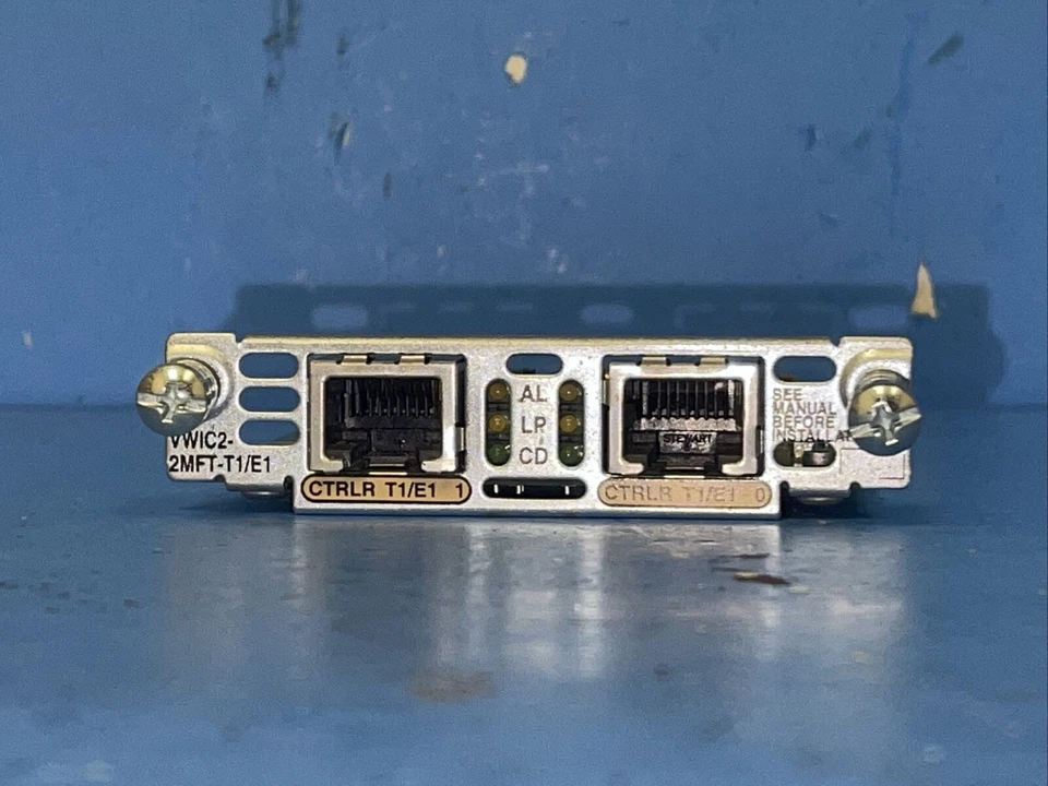 VWIC2-2MFT-T1-E1 CISCO DUAL PORT T1/E1 2ND GEN MULTIFLEX TRUNK VOICE WAM INTERFA - Image 1 of 4