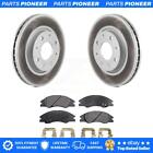 Front Coated Disc Brake Rotor And Semi-Metallic Pad Kit For Kia Spectra Spectra5