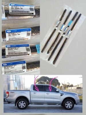 FORD RANGER 2012 - 21 VEDAÇÕES DE JANELA EXTERNA GENUÍNAS MOLDAGEM TIRA METEOROLÓGICA 4 Portas - Imagem 1 de 4