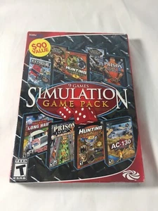 Simulation Game Value Pack 9 Sim Game Collection PC DVD ESRB Rating (Teen) sw13m - Picture 1 of 3