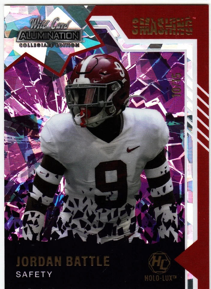 2021 Wild Card Alumination Collegiate  Smashing HOLO LUX Jordan Battle #10/15 - Image 1 of 1