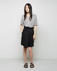 ISABEL MARANT Ice belted linen mini skirt in black gathered waist FR 34 US S