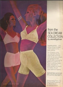 Lencería de los años 60 Maidenform Sea Dream Collection anuncio 1968 - Imagen 1 de 1