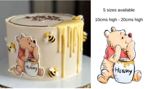 Pooh Cake Topper Bear Edible Icing Image Cut Out 1st Birthday Baby Shower #851 - Picture 1 of 5