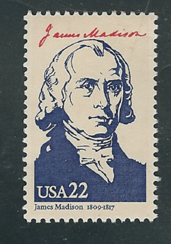 Scott # 2216 d....22 Cent...Presidents/Madison...3 Stamps.... MNH - Image 1 of 1