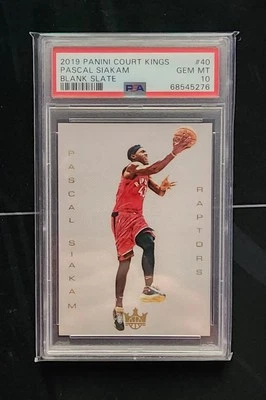 2019-20 Panini Court Kings Pascal Siakam SSP Blank Slate PSA 10 Gem Mint Pop 5 - Image 1 of 2