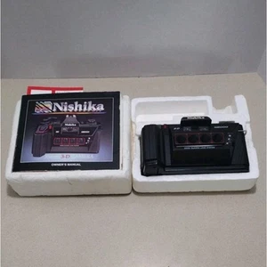 Nishika N8000 35mm 3D Kamera getestet & funktionsfähig mit meinem Handbuch & Einsätzen - Bild 1 von 16
