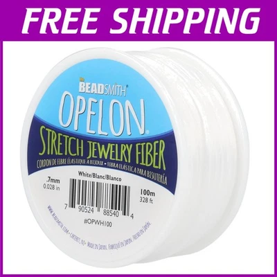 Cuerda de joyería elástica blanca - cable Opelon de 100 m Foto 1 de 4