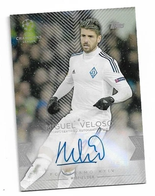 2015-16 Topps UEFA Champions League Autograph Auto Card : Miguel Veloso #A01 - Image 1 of 2