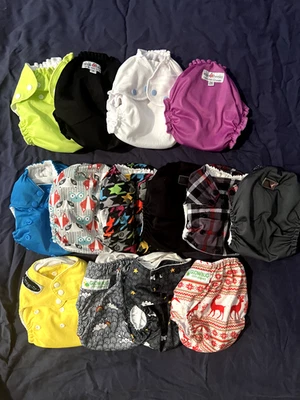 Pañales de tela - Gran lote - Rumparooz, Bummis, AppleCheeks y más! Foto 1 de 4