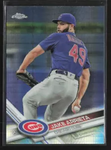 2017 Topps Chrome #53 Jake Arrieta Prism Refractor - Bild 1 von 2