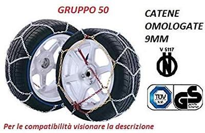 Kit Coppia Catene Da Neve Omologate V5117 9 Mm Gruppo 50 Gomme : 155 R14  • 28€