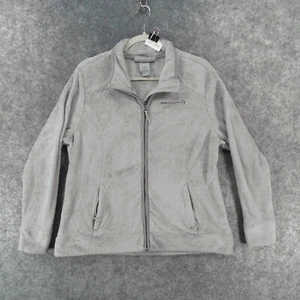 Free Country Jacket Womens Extra Large Gray Fleece Full Zip w Pockets - Picture 1 of 13