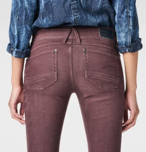 G-Star LYNN MID WAIST SKINNY COJ WMN Dark Fig Superstretch Skinny Fit W32 L32 - Picture 1 of 4