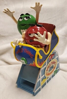 Vintage M&M Green and Red Wild Thing Roller Coaster Candy Dispenser - Image 1 of 4