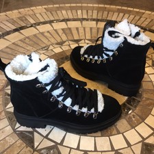 steve madden bitter faux shearling trim bootie