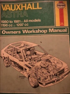 Haynes Manual Vauxhall Astra 1980-81 - Picture 1 of 1