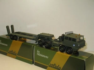 SOLIDO, camion berliet T12 porte char complet armée france militaire F - Picture 1 of 5