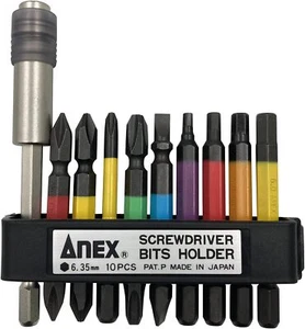 New Annex ACMH9-E Color bit extension holder 9 pairs+with holder from Japan - Picture 1 of 4