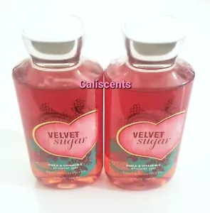 Bath and Body Works VELVET SUGAR Shower Gel X2 NEW 10 OZ - Picture 1 of 2