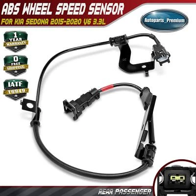 Rear Passenger Side ABS Wheel Speed Sensor for Kia Sedona 2015 2016-2020 V6 3.3L - Image 1 of 4