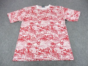 Camisa Avirex Para Hombres 2XL XXL Roja Blanca Graffiti Estampado Hip Hop Ropa de Calle - Imagen 1 de 8