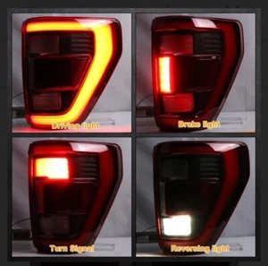 Right Passenger Tail Light Compatible with 2021-2023 Ford F150 W/ Blind Spot - Foto 1 di 9