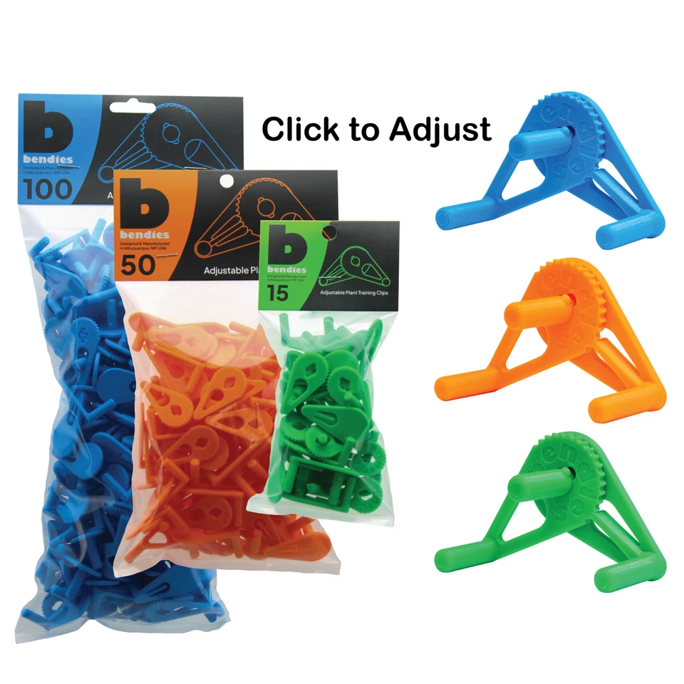 Bendies Adjustable LST Clips - Reusable Stem Benders - Low Stress Plant Training - Image 1 of 4