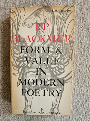 Form & Value in Modern Poetry by RP Blackmur Vintage Poetry (PB, 1952) - Image 1 of 4