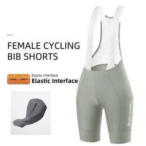 WEST BIKING Pro Women Cycling Bib Shorts Breathable Padded Riding Shorts Pocket - Picture 1 of 27
