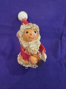 Decorazione natalizia Babbo Natale in cartapesta e polistirolo vintage - Foto 1 di 11