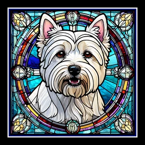 Calamita frigorifero grande per cani West Highland Terrier - Foto 1 di 1
