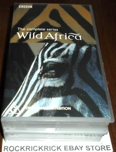 WILD AFRICA THE COMPLETE SERIES VHS BOX SET 2 TAPES BBC TAPES BRAND NEW SEALED - Picture 1 of 3