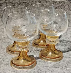 4 x sehr dekorative Weingläser/Weinglas / Weinrömer Theresienthal mit Radgravur - Bild 1 von 6