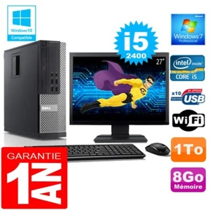 PC DELL 990 SFF Core I5-2400 Ram 8GB Festplatte 1TB Wifi W7 Bildschirm 27" - Bild 1 von 4