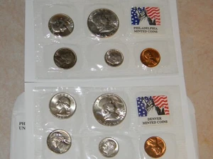 1960 P & D MINT SET, 10 BU COINS-RARE SET !! HTF - Picture 1 of 7