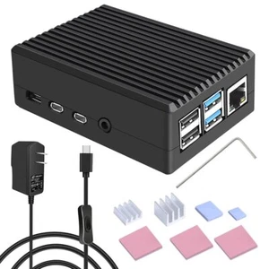 GeeekPi Raspberry Pi 4 Aluminiowa obudowa Raspberry Pi 4 Model B Case z Passive Co - Zdjęcie 1 z 7