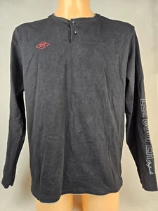 Lee Cooper Mens Long Sleeve T-Shirt Size L Cotton Black - Picture 1 of 12