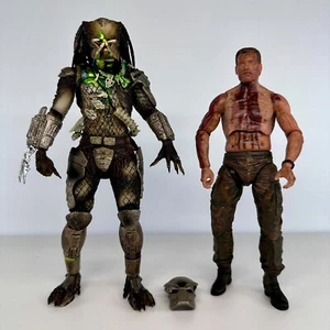 COMPLETE NECA Predator 7" DUTCH VS 8" JUNGLE HUNTER 2-pack action figure lot - Picture 1 of 5